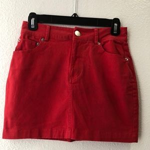 Forever 21 red mini skirt
